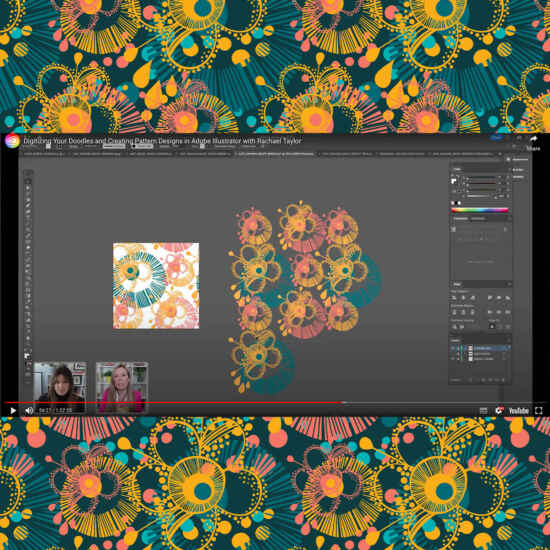 1.8 Adobe Live: Digitising Your Doodles and Creating Pattern Designs online design course
